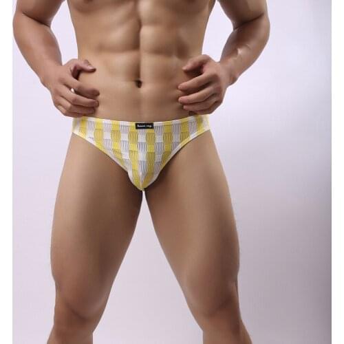 Mens Briefs The Low Sexy Personality Lanterns Comfortable Breathe Freely Pure Color