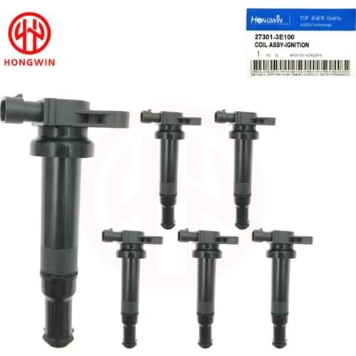 Set of 6 27301-3E100,273013E100 27301 3E100Ignition Coil For Hyundai Santa Fe Kia Optima 2.7L 2006-2008