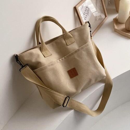 Casual Canvas women handbag large capacity Travel big totes 2021 new female shoulder bags Crossbody bags ladies Hand Bag bolsa