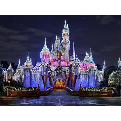 Needlework Beautiful Buildings Diy Diamond Painting Dream Castle Full Diamond Embroidery Drill Mosaic Decoration Picture ll090