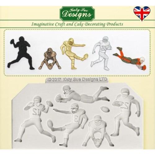 Luyou DIY Rugby Silicone Mold Chocolate Candy Silicone Cake Mold American Football fondant mold For Kitchen FM1341