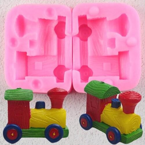 Sugarcraft Small Train Silicone Mold Fondant Mold Cake Decorating Tools Chocolate Gumpaste Mold