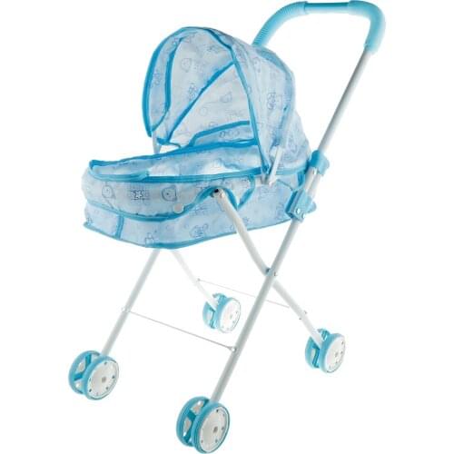 Super Cute Folding Doll Stroller Pram for Storage Carrier - Great Gift for Kids, Toddlers