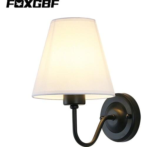 FOXGBF LED Wall Sconces Lighting Interior Wall Lamp Contemporary Mounted Lamp With Aluminum Shell for Indoor Bedroom Hotel Light