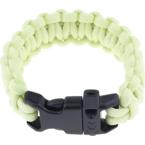 7 Strand Core Luminous Survival Paracord Bracelet, Outdoor Safety Wristband, 8.66 x 0.98inch