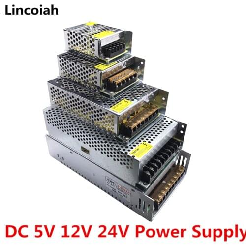 Lighting Transformer DC 5V 12V 24V Switch Power Supply Adapter 1A 2A 3A 5A 6A 8A 10A 15A 20A 30A 40A 50A SMPS For LED Strip CCTV