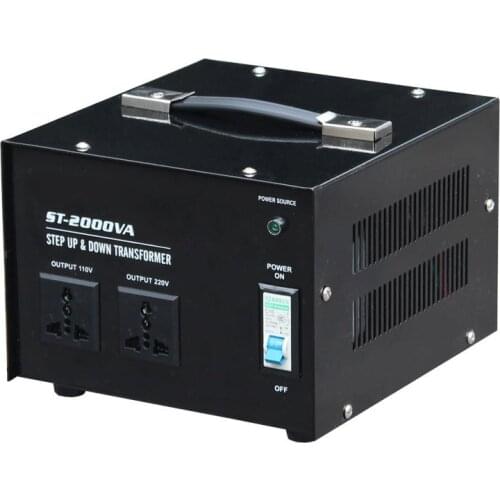 ST-2000W Home-use Intelligent Efficient Step Up Down Transformer 100V-220V Household Electrical Appliance Voltage Converter