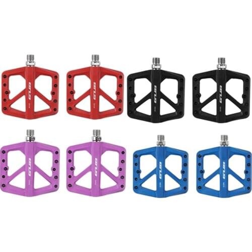 GUB Mountain Bike Pedals Lightweight Nylon Composite Bicycle Flat Pedals DU Bearing Bike Pedal Platform for BMX MTB Road Bike