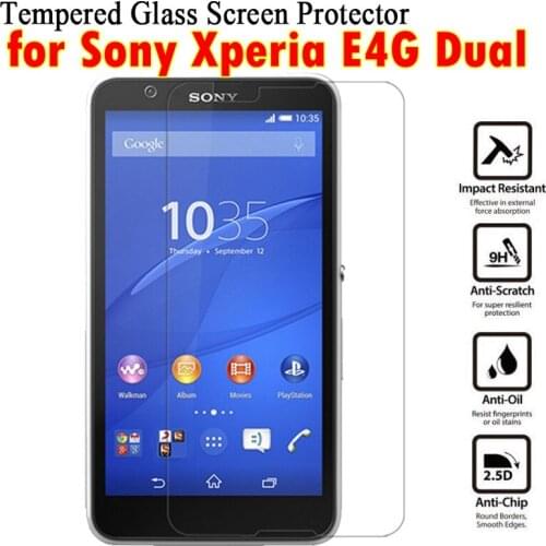 9H Premium Tempered Glass For Sony Xperia E4G Dual Screen Protector Film For Sony E 4G E2003 E2006 E2033 E2043 E2053 E 2003 2003