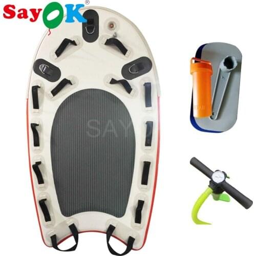 1.80m Inflatable Paddle Board Inflatable Jetski Sleds Inflatable Rescue Sled Rescue Yacht Surf Rescue Board Floating Mat