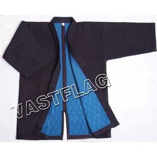 100% cotton High-grade kendo coat Japanese High-grade kendo coat kendo jacket Keiko Gi Aikido uniforms kung fu suits blue
