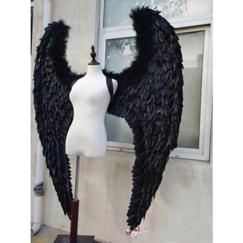 2021 The sexy new feather cosplay wings BH Victoria feather extra large white and black wings cars party costumes