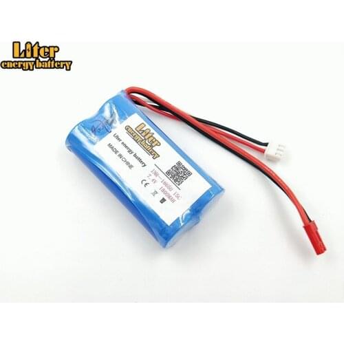 7.4V 1800mAh 18650 Lithium battery You Di U12A Syma S033g 6088T 15c