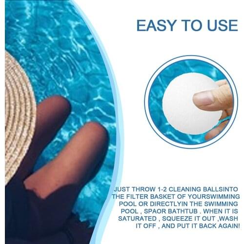 8pcs Pool and Spa Scum Eliminating Ball Reusable Filter Sponge Ball Washable Absorbing Sponge Ball for Swimming Pools &T8