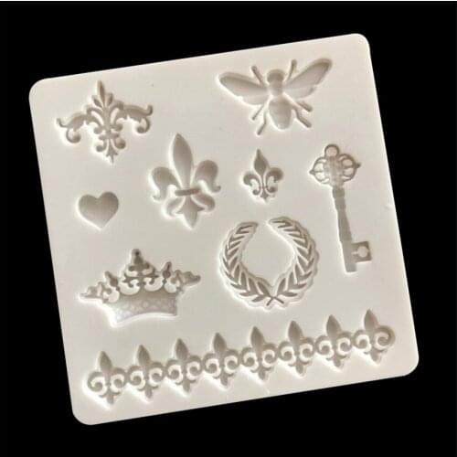 9*0.8CM DIY Sugar Craft Cake Vintage Petal Bee Cake Silicone Mold Fondant Mold Cake Decorating Tools Gum Paste Mold