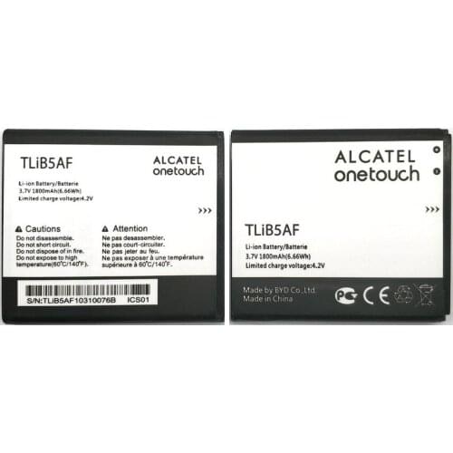 2019 New TLiB5AF 1800mAh Battery for Alcatel C5 OT5036 OT5036D OT-5036 OT-5036D TCL S800 S710 997D OT-997 OT997 5037 5037D