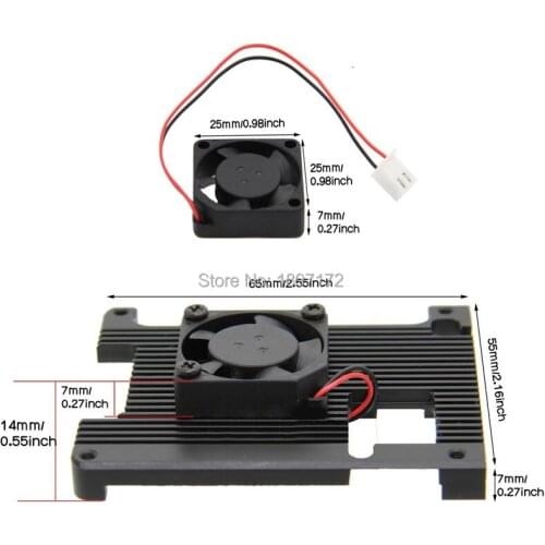 Raspberry Pi 4 model B Aluminum case Heatsink with fan for Raspberry Pi 4B