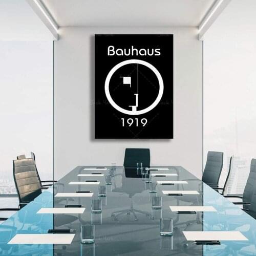 Bauhaus Exhibition German Style of Architecture Walter Grop Print On Canvas Interior Paintings In The Living Room Idea Gift