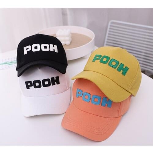 Doitbest 2021 Child Baseball Cap spring Hip Hop summer sun kids Hats POOH Letters Boys Girls Caps snapback hat gorras