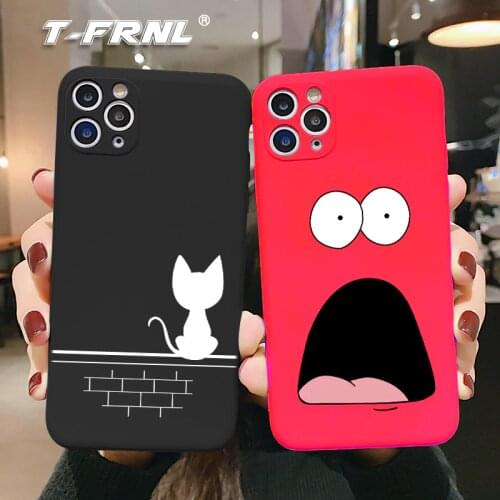 For iPhone 11 case case for iPhone 12 mini 7 8 Plus XR case new cute cat Various color Soft TPU case for iPhone XS 11 Pro Max