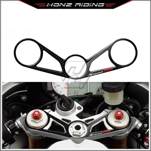 For BMW S1000RR 2010-2011 3D Carbon-look Upper Triple Yoke Defender