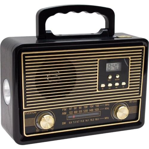 Everton Rt-352bt Usb/sd/fm/aw/sw/aux/bluetooth Supported Nostalgic Music Box