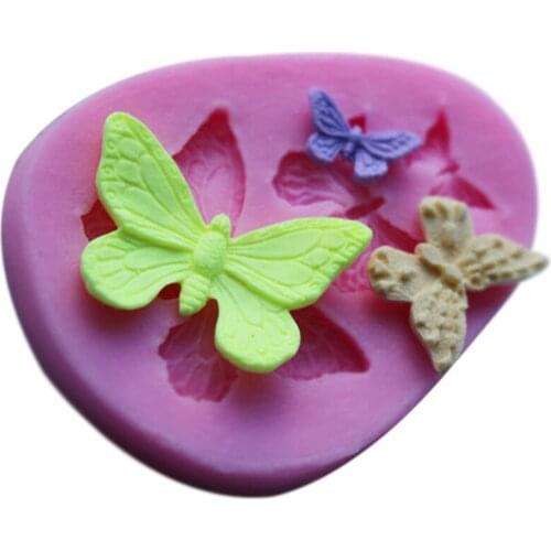 Hot sale 1PC Newest Butterfly Fondant Moulds Silicone Sugar Mould Craft Molds DIY Cake Decorating Tools