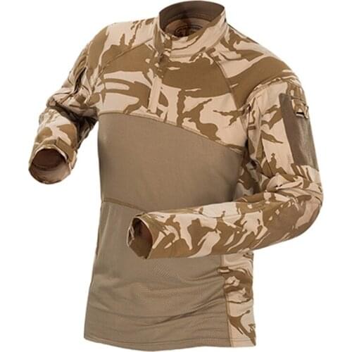 Cotton Breathable Combat Frog Shirt Men Training Shirts S-3Xl Military Mens Camouflage Tactical T Shirt Long Sleeve Brand