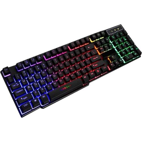 Gaming Keyboard 104 Keys Mechanical Fell Wired USB Keyboards LED Backlit for Overwatch LOL GDeals Mechanical Keyboard