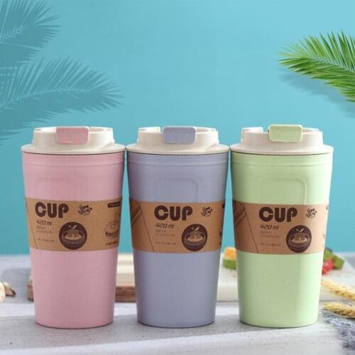 Coffee Cup BPA Free Portable Fiber Sustainable Travel Tumbler Mug for Home