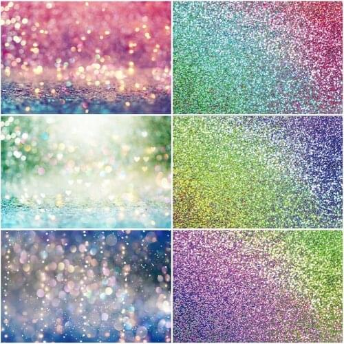 Beautiful Gradient Colorful Shine Light Spot Backdrop Photography Background Baby Shower Celebration Photo Booth Studio Decor
