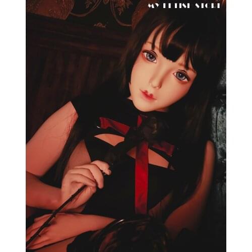 KXZ37)Customize Half/ Full Head Female/Girl Resin Japanese Cartoon Character Animego Cosplay Kigurumi Doll Mask Crossdress