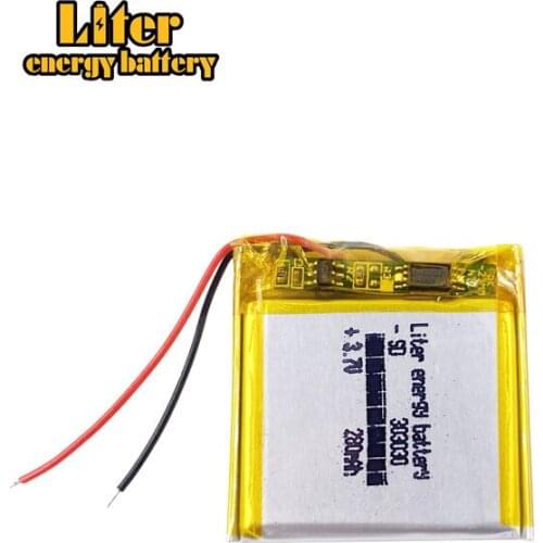 LIPO batteries 303030 3.7V 280MAH MP3 MP4 MP5 GSP GPS Sound card recorder batteries