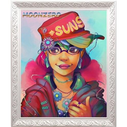 Nature Girl needlework 5d square crystal mosaic embroidery diy diamond painting cross stitch kits rhinestone mosaic pattern