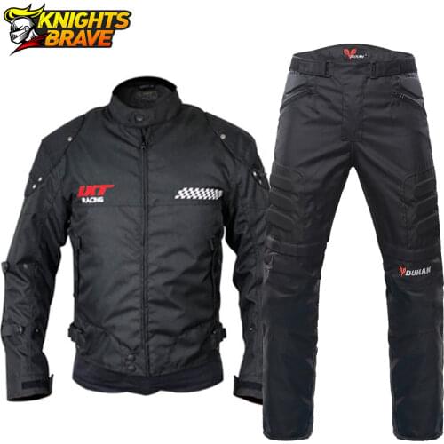 New Motorcycle Jacket Pants Suit Men Motorbiker Racing Jacket Protective Gear Chaqueta Moto Hombre Hip Protector Moto Clothing