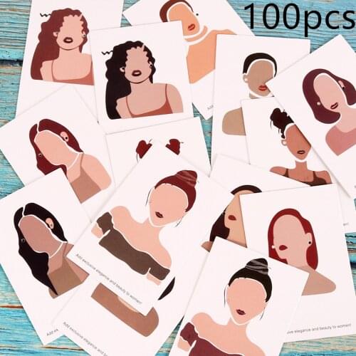 New 100 Pieces 6x9cm Earrings And Necklaces Display Card Holder Jewelry Earrings Card Earring Packaging Ear Studs Paper Card
