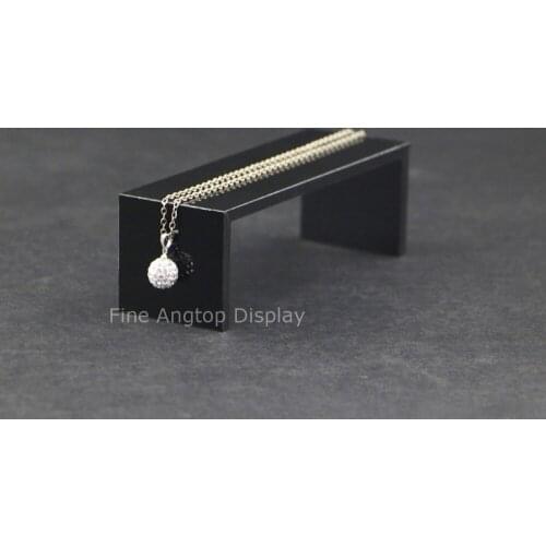 New Small Black Acrylic Jewelry Display Storage Holder For Earrings/Pendant/Ring Jewelry Organizer