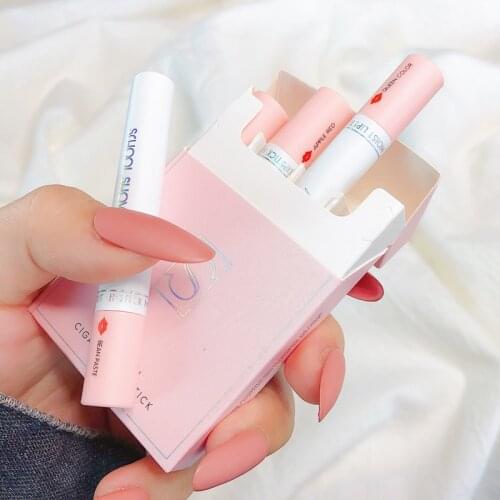 Charming Velvet Silky Lipstick Matte Cigarette Lip Stick Long-lasting Smooth Lip Makeup Pigmented Waterproof Lip Gloss Cosmetic