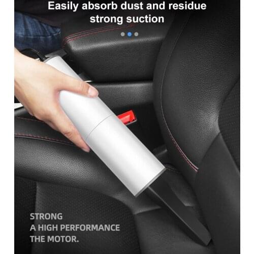 High Power Dry Wet Dual Purpose Portable Car Vacuum Cleaner Sucker Rechargeable Auto Handheld Cordless Pet Hair Dust Cleaning