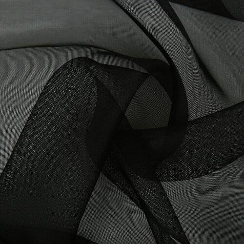 5 mm 140 cm Raw Silk Mesh Fabric 100% mulberry silk 21 gsm skin black red blue colors 10 meters small wholesale