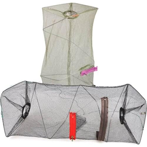 Foldable Shrimp Net Dip Crab Cage Fish Crawdad Minnow Fishing Bait Trap Cast