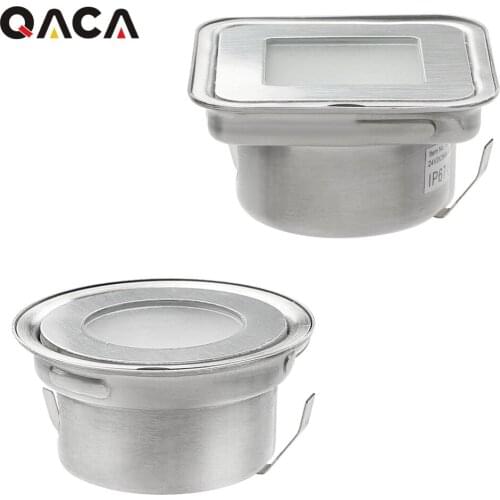 SMD3350 LED DC12V Outdoor Led Deck Lights Recessed Floor Lamp with Stainless Steel Embedded Part Energy Saving and Environmental