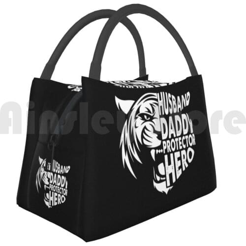 Cooler Lunch Bag Picnic Bag Happy FatherS Day-Husband , Daddy , Protector , Hero Father Dad Holiday Hero
