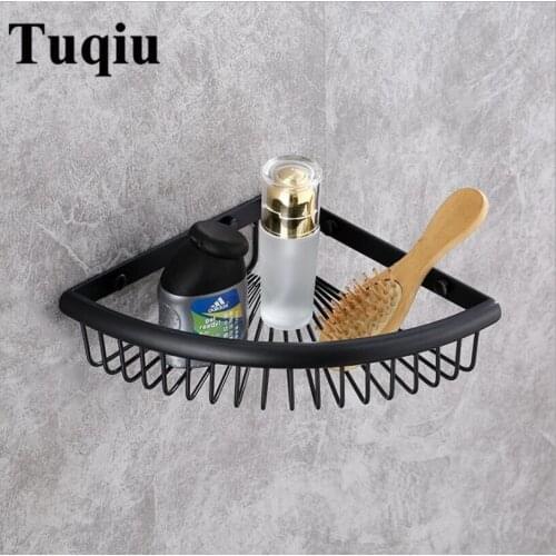 Bathroom Corner Shelves Antique Bronze/Chrome/Rose Gold/Black Wall Bathroom Shelf Shower Caddy Rack Bathroom Accessories Shelves