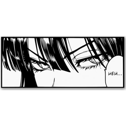 Fubuki Eye Anime Girl Car Truck Laptop Stickers Graphic Dirt Bike Motorcycle Helmet Decorate Vinyl Decal