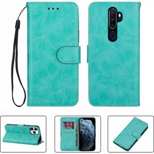 For OPPO A5 A9 (2020) CPH1941 CPH1931, CPH1959 CPH1943 Wallet Case High Quality Flip Leather Phone Shell Protective Cover Funda