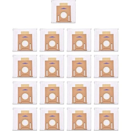 17 Pack T8 Vacuum Dust Bags for Ecovacs Deebot Ozmo T8 & T8 AIVI Robot Vacuum Cleaner with Auto-Empty Station