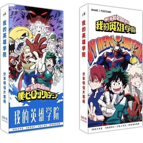 180 Pcs/Set Anime My Hero Academia Large Postcard Greeting Card Message Card Gift Stationery