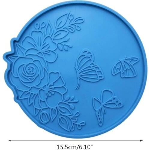 A0NF Silicone Mold for Casting DIY Resin Molds Butterfly Decorative Tray Making Festival Party Aromatherapy DIY Mold Handmade