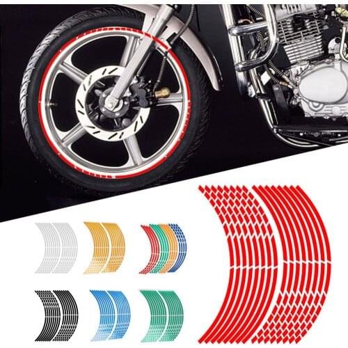 CAR Wheel Sticker Reflective Rim Stripe Tape Bike Motorcycle Stickers For Honda For Kawasaki Z750 Z800 ForYAMAHA MT07 MT09 MT10